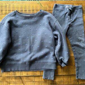 Zara Kids Sweatshirt and Pants Set 4-5 T